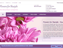 Tablet Screenshot of flowers4sharjah.com